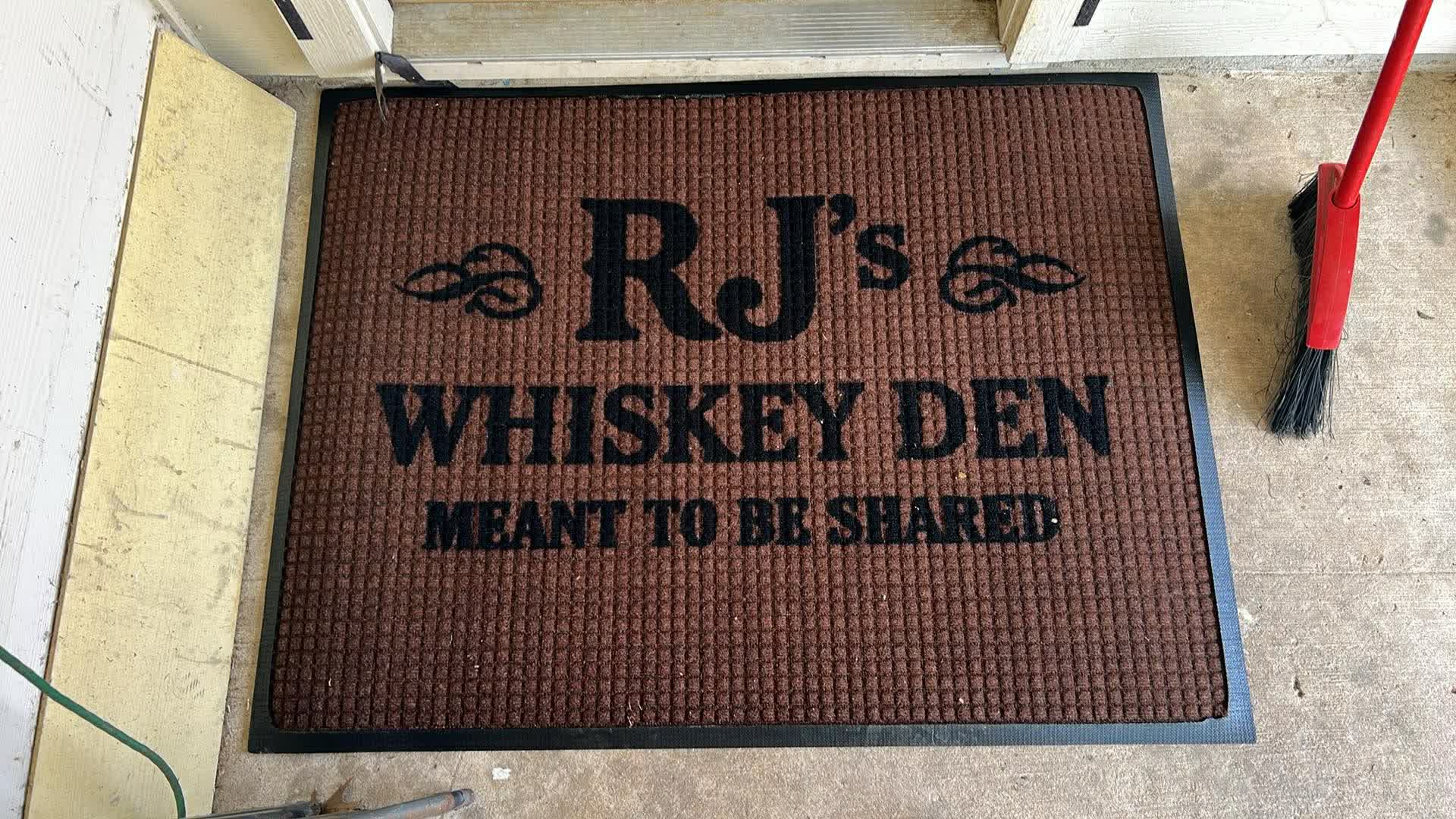 RJ's Whiskey Den — Custom logo entry mat · RJ's Whiskey Den