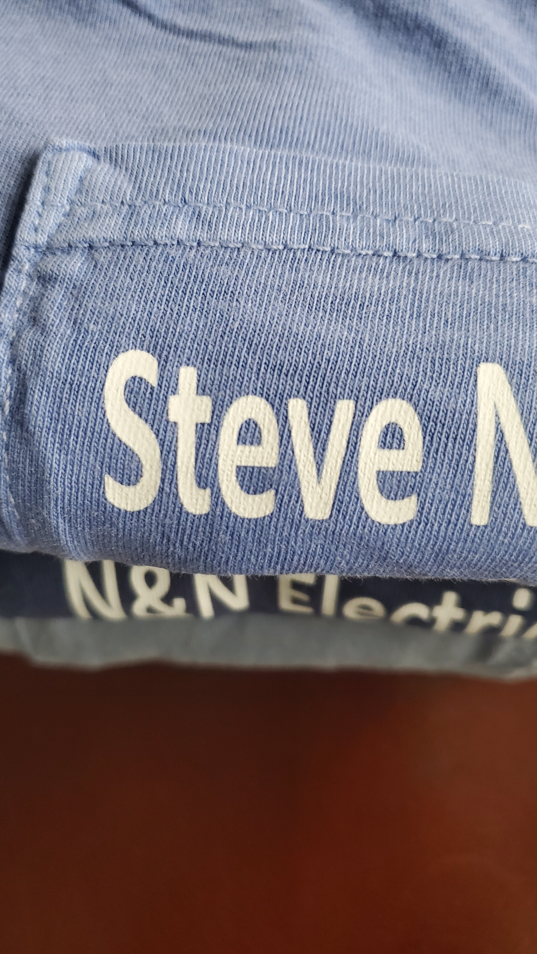 N&N Electric — Screen printed crew tees · name and company logo