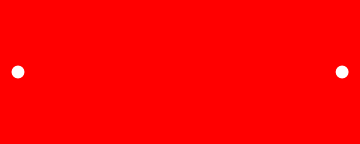 2"x5" DurMark Red to White - Grizzly Designs
