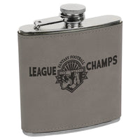 6 OZ Leatherette Flask - Grizzly Designs