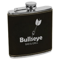 6 OZ Leatherette Flask - Grizzly Designs