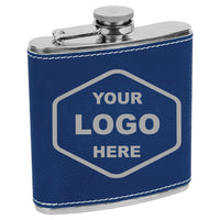 6 OZ Leatherette Flask - Grizzly Designs