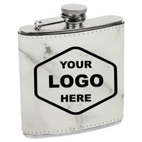 6 OZ Leatherette Flask - Grizzly Designs