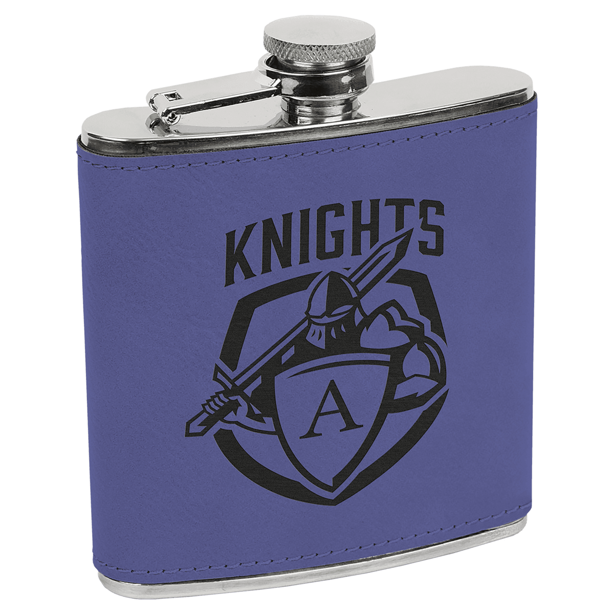 6 OZ Leatherette Flask - Grizzly Designs