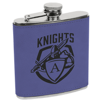 6 OZ Leatherette Flask - Grizzly Designs