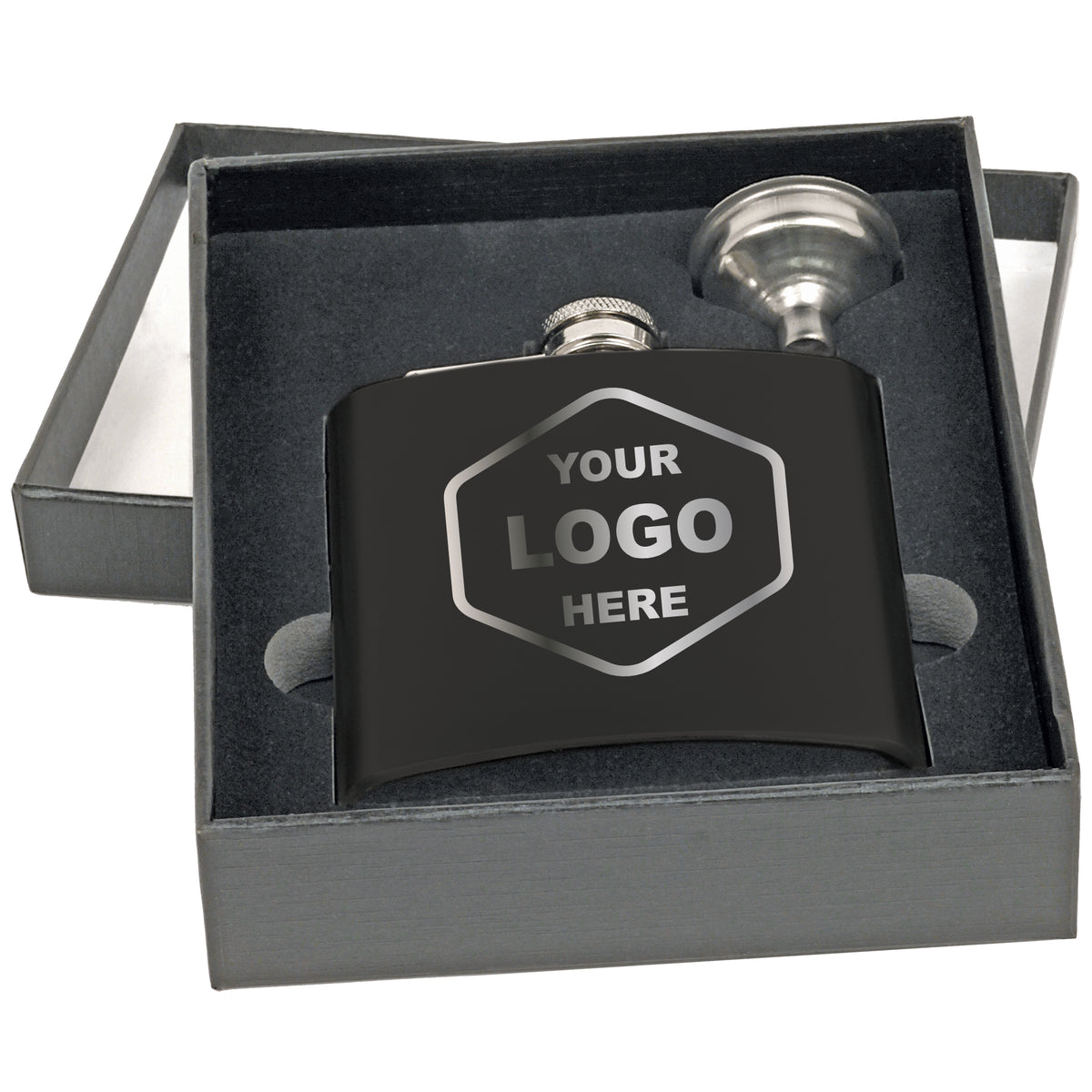 6 OZ Flask with Funnel Gift Set - Grizzly Designs
