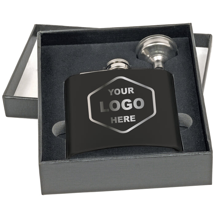 6 OZ Flask with Funnel Gift Set - Grizzly Designs