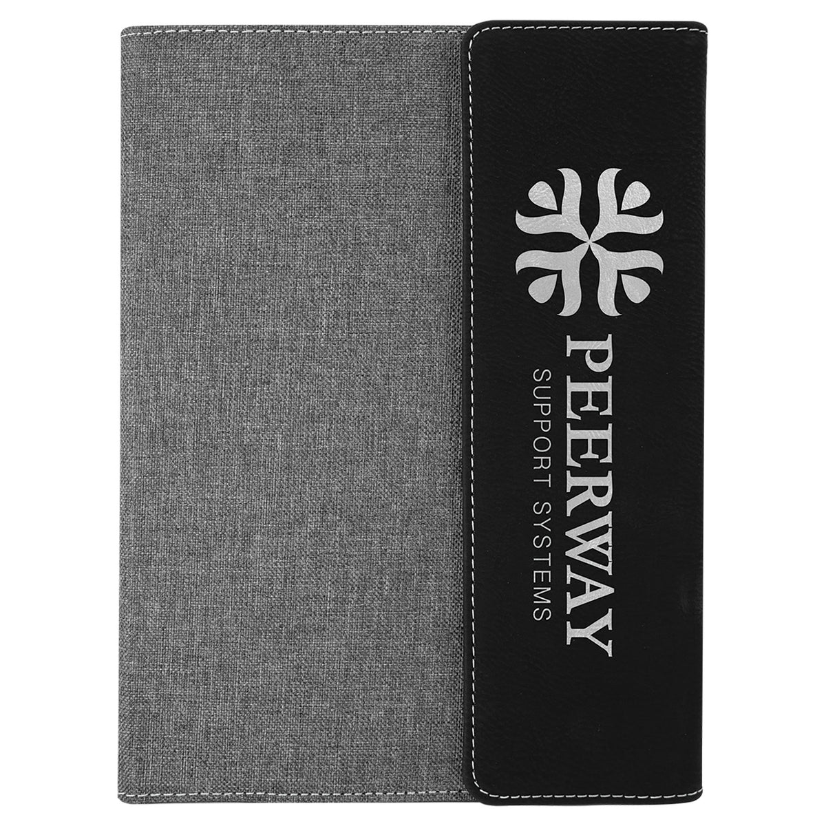 Leatherette / Canvas Portfolio with Notepad - Grizzly Designs