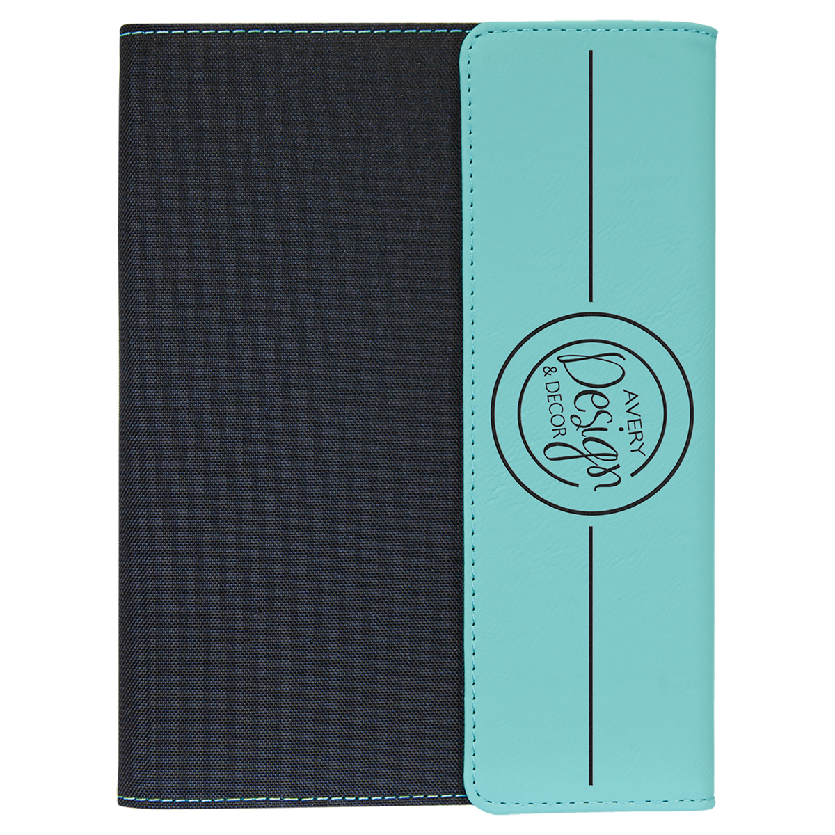 Leatherette / Canvas Portfolio with Notepad - Grizzly Designs