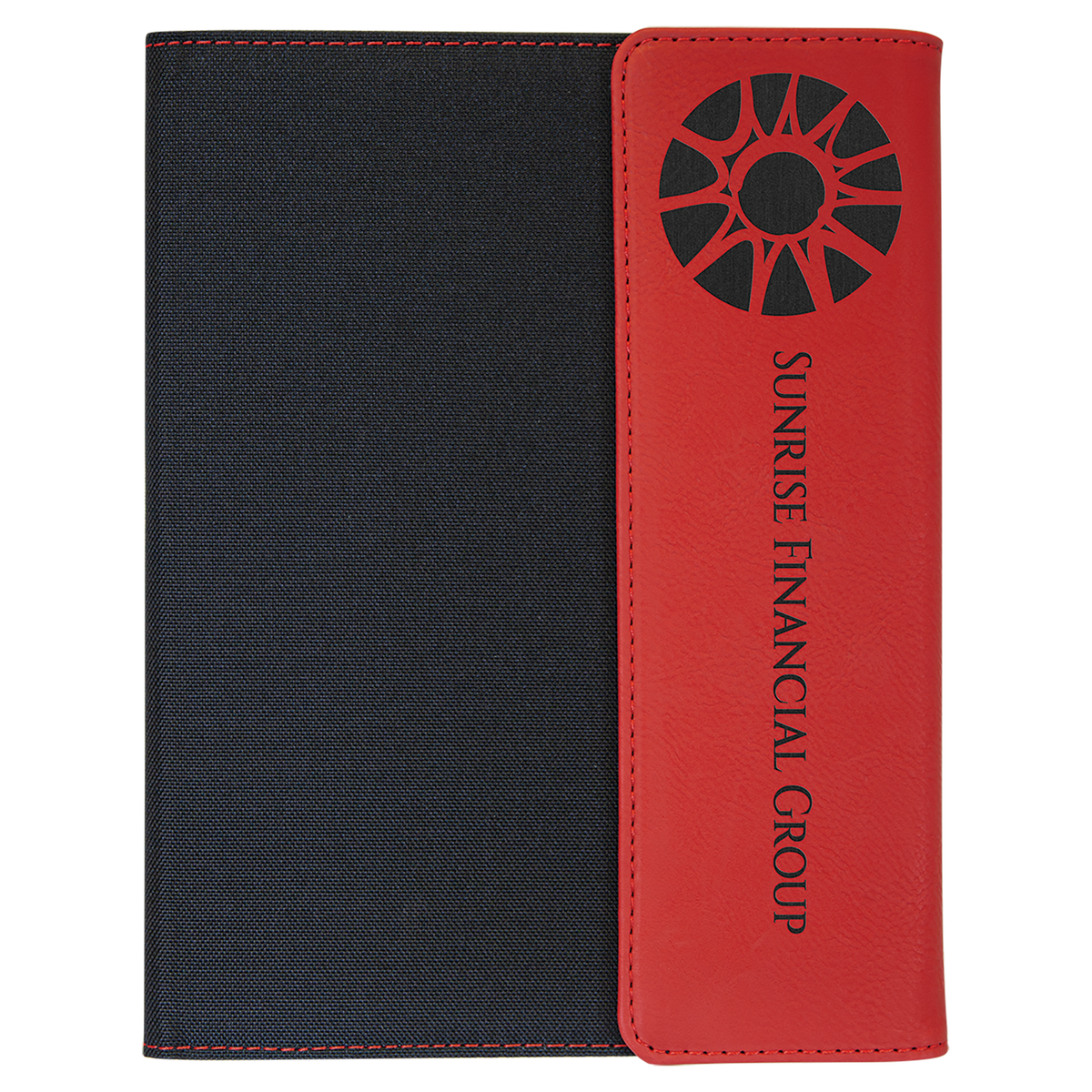 Leatherette / Canvas Portfolio with Notepad - Grizzly Designs