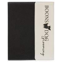 Leatherette / Canvas Portfolio with Notepad - Grizzly Designs