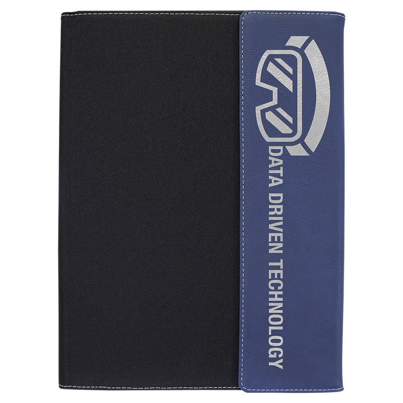Leatherette / Canvas Portfolio with Notepad - Grizzly Designs
