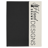 Leatherette / Canvas Portfolio with Notepad - Grizzly Designs