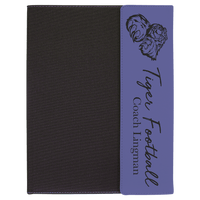 Leatherette / Canvas Portfolio with Notepad - Grizzly Designs
