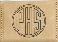 Leatherette Hard Business Card Holder - Grizzly Designs