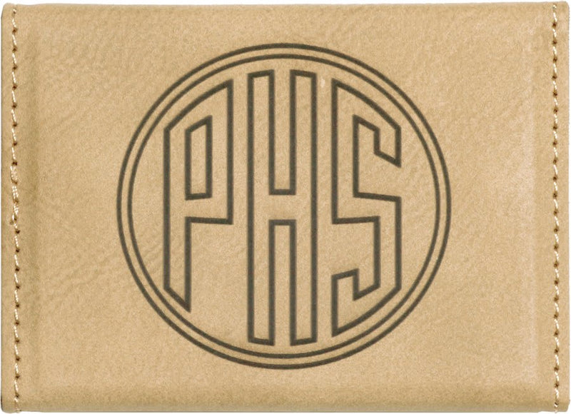 Leatherette Hard Business Card Holder - Grizzly Designs