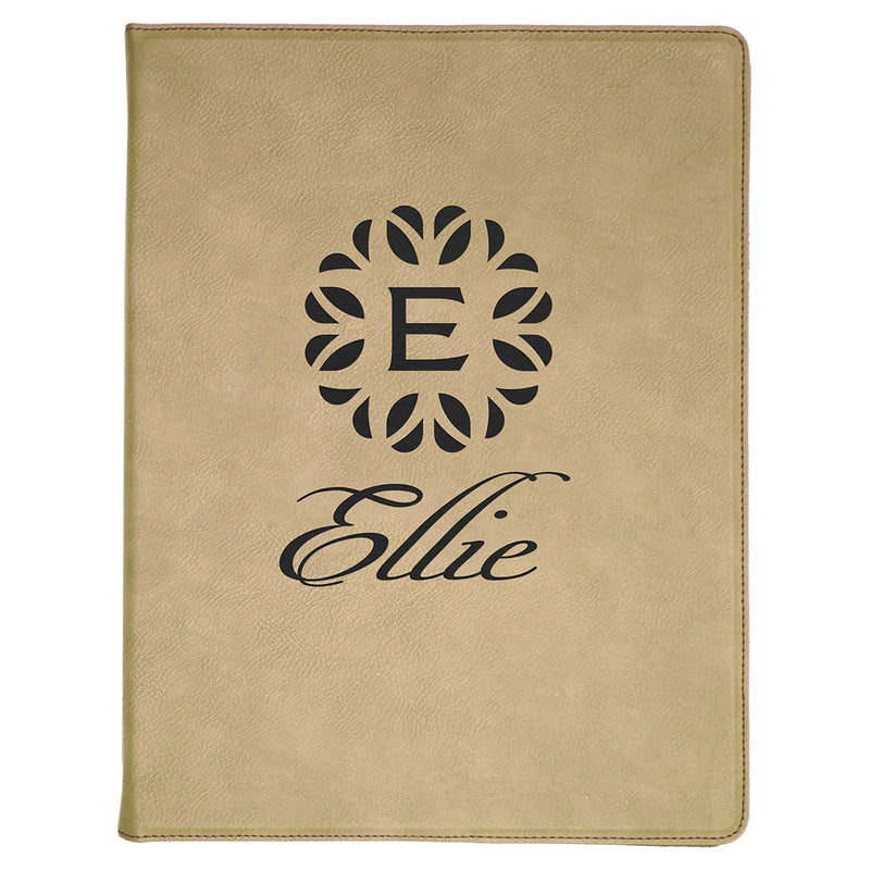 Leatherette Portfolio with Notepad - Grizzly Designs