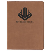 Leatherette Portfolio with Notepad - Grizzly Designs