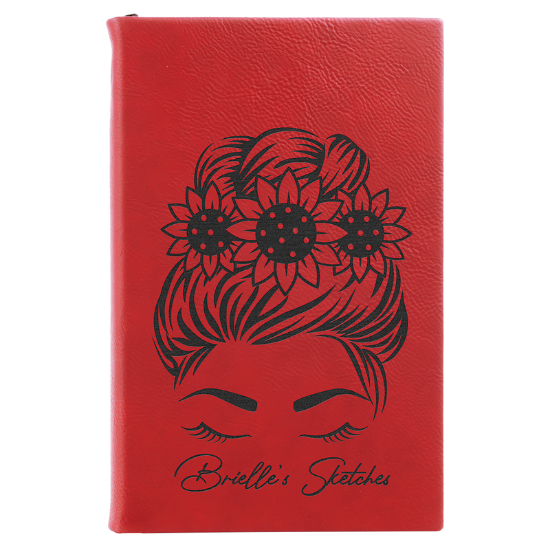 Leatherette Sketch Book - Grizzly Designs