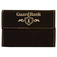 Leatherette Hard Business Card Holder - Grizzly Designs