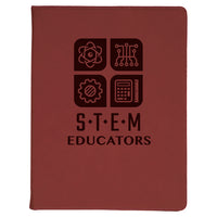 Leatherette Portfolio with Notepad - Grizzly Designs