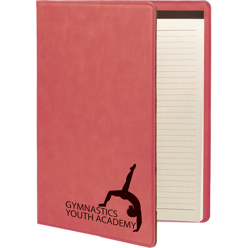 Leatherette Portfolio with Notepad - Grizzly Designs