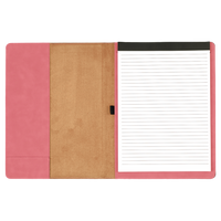 Leatherette Portfolio with Notepad - Grizzly Designs