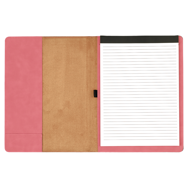 Leatherette Portfolio with Notepad - Grizzly Designs