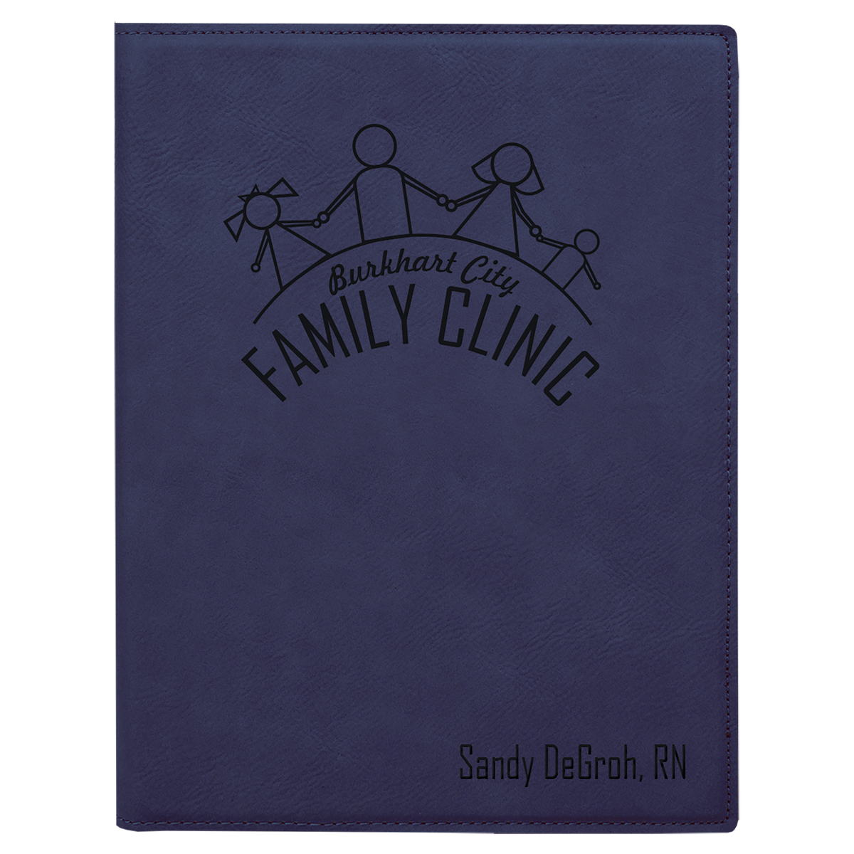 Leatherette Portfolio with Notepad - Grizzly Designs