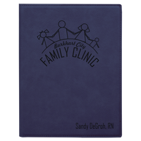 Leatherette Portfolio with Notepad - Grizzly Designs