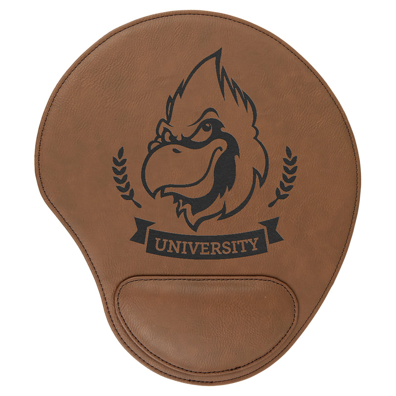 Leatherette Mouse Pad with Wrist Support - Grizzly Designs
