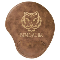 Leatherette Mouse Pad with Wrist Support - Grizzly Designs