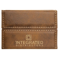 Leatherette Hard Business Card Holder - Grizzly Designs