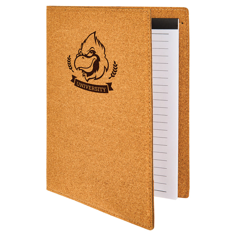 Leatherette Portfolio with Notepad - Grizzly Designs