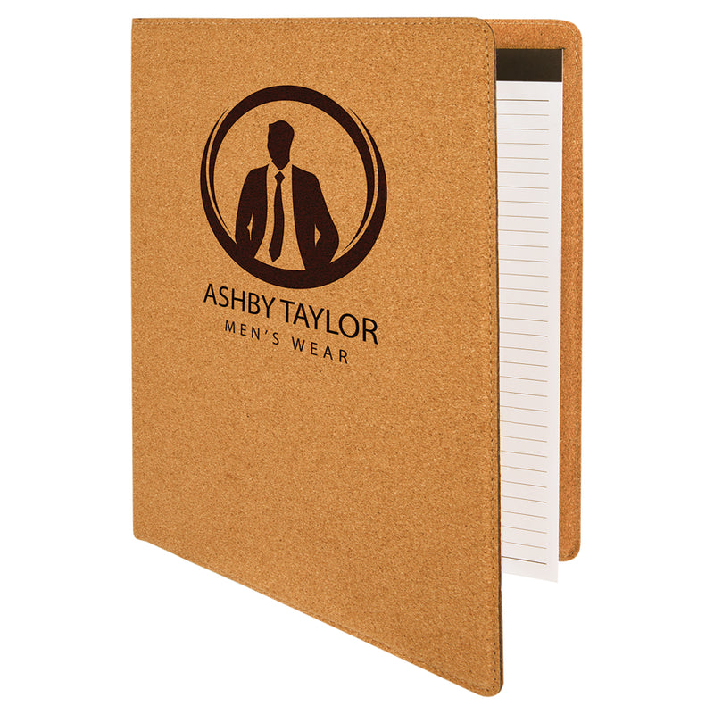 Leatherette Portfolio with Notepad - Grizzly Designs