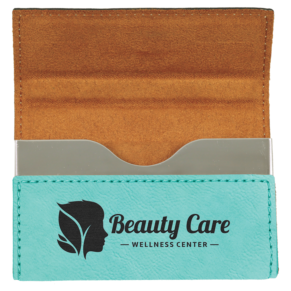 Leatherette Hard Business Card Holder - Grizzly Designs