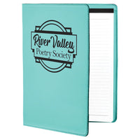 Leatherette Portfolio with Notepad - Grizzly Designs