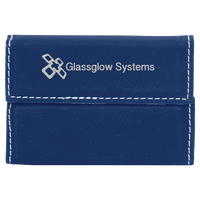 Leatherette Hard Business Card Holder - Grizzly Designs