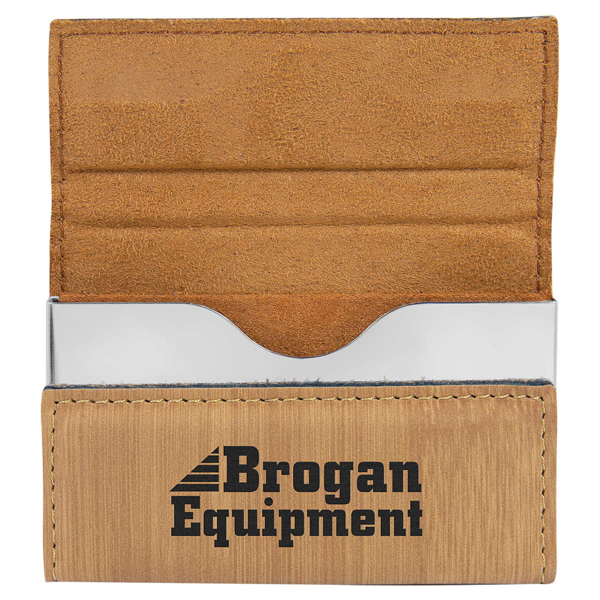 Leatherette Hard Business Card Holder - Grizzly Designs