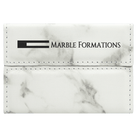 Leatherette Hard Business Card Holder - Grizzly Designs