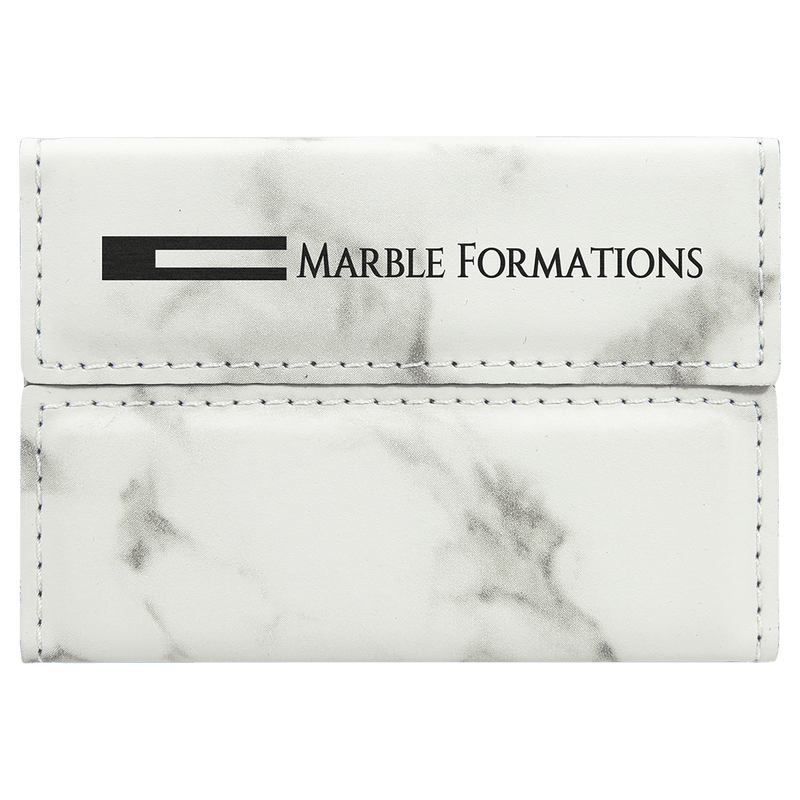 Leatherette Hard Business Card Holder - Grizzly Designs