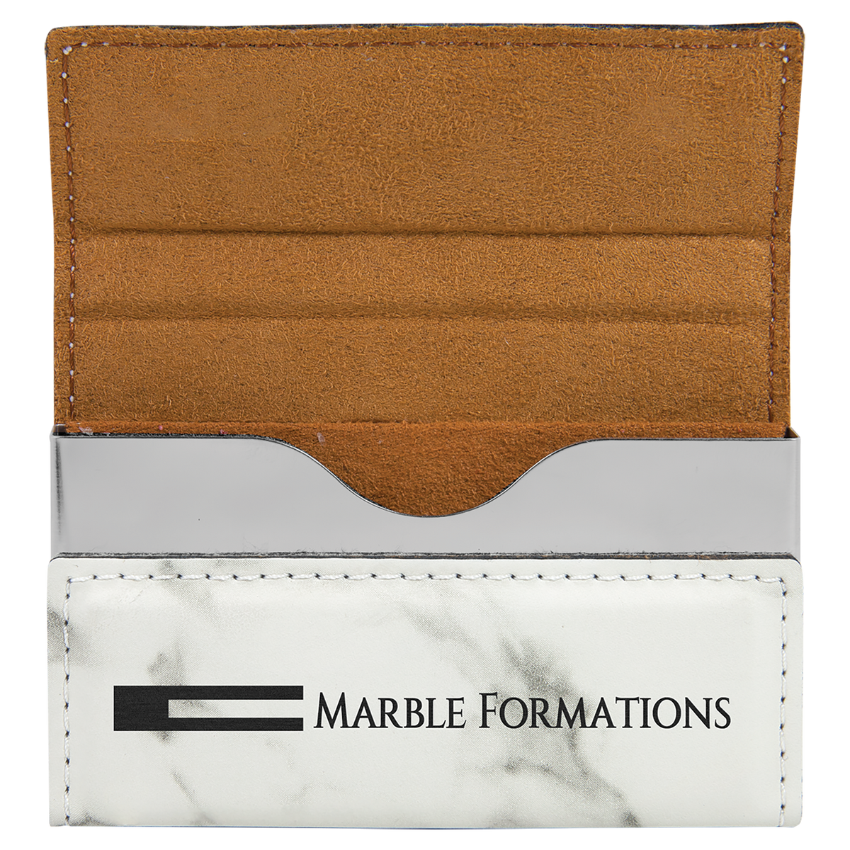 Leatherette Hard Business Card Holder - Grizzly Designs