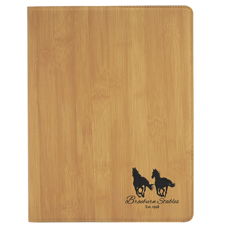 Leatherette Portfolio with Notepad - Grizzly Designs