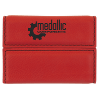 Leatherette Hard Business Card Holder - Grizzly Designs