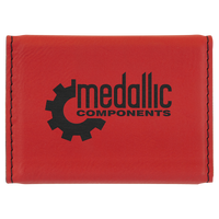 Leatherette Hard Business Card Holder - Grizzly Designs