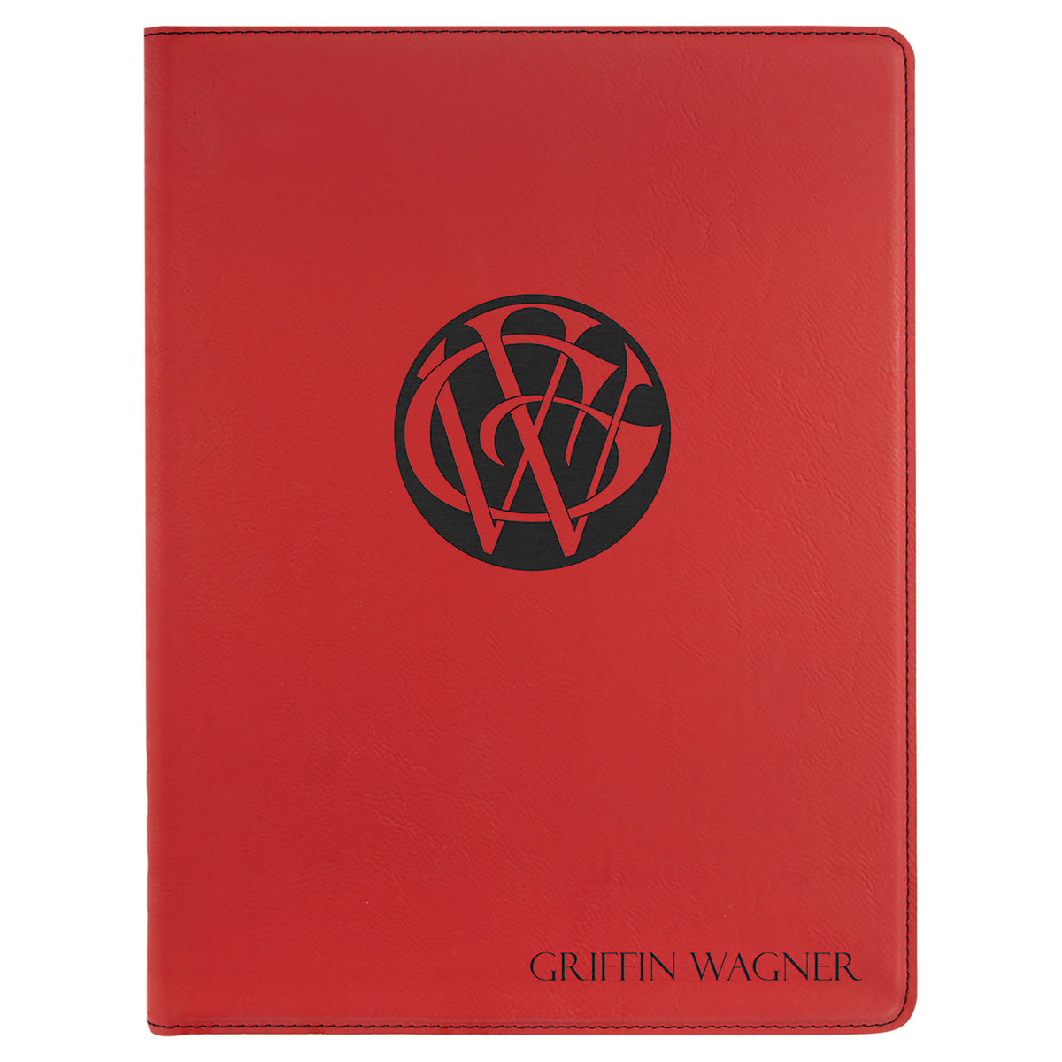 Leatherette Portfolio with Notepad - Grizzly Designs