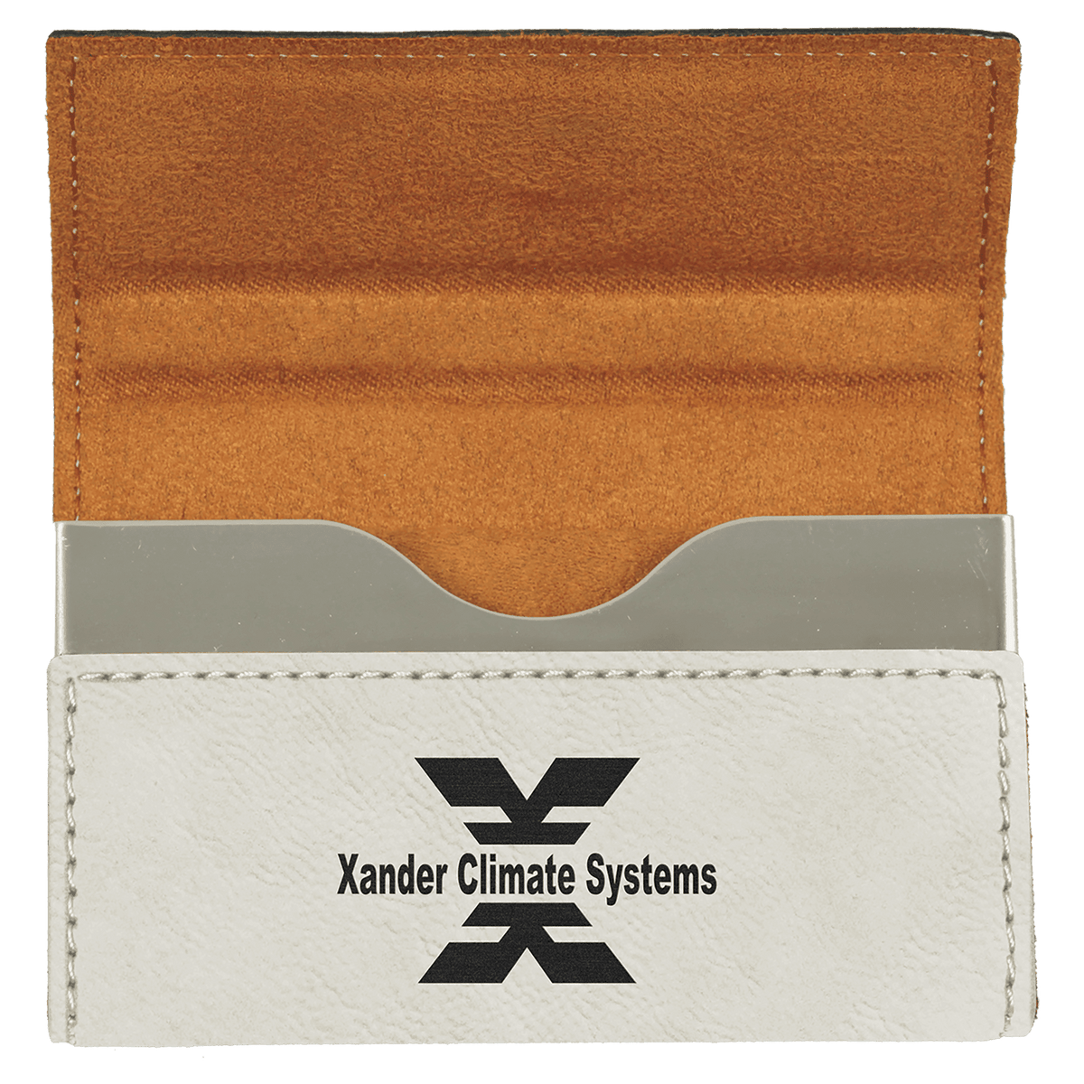 Leatherette Hard Business Card Holder - Grizzly Designs