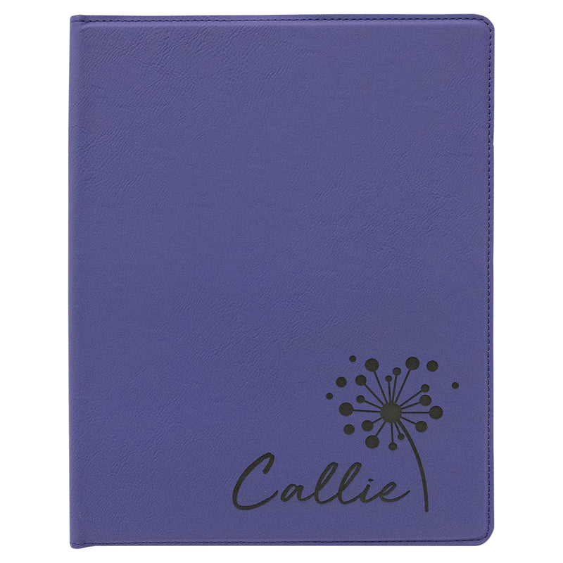 Leatherette Portfolio with Notepad - Grizzly Designs
