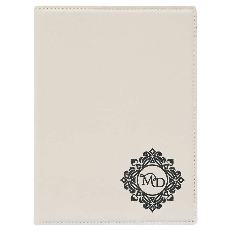 Leatherette Portfolio with Notepad - Grizzly Designs
