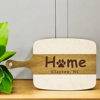 Marble and Acacia Serving Board Set with Tools - Grizzly Designs
